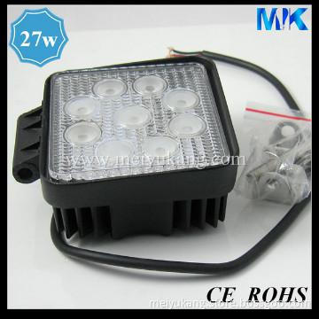 led off road light,27w auto led work lights, 24 volt led truck light